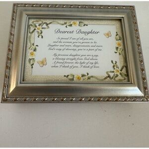 Jewelry Box Musical with Dearest Daughter verse.